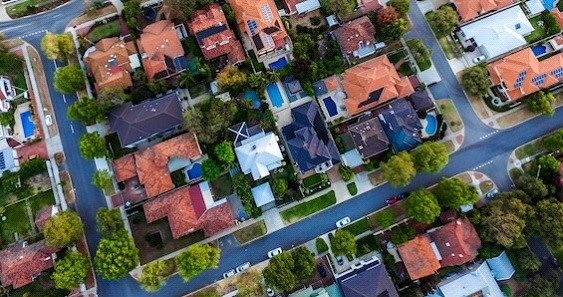 Suburb Birds eye view image - The great property debate